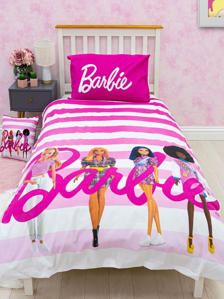 Character Pink Barbie Single Duvet Set - Image 1 of 2