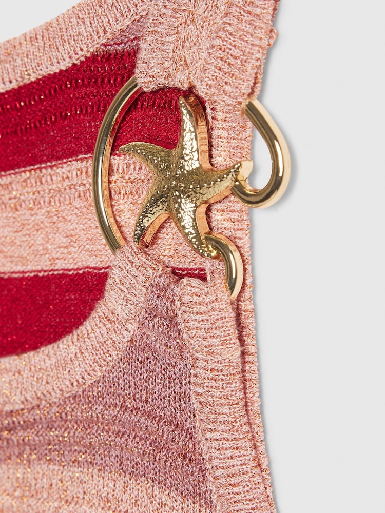River Island Pink Stripe Starfish Tank & Skirt Set - Image 4 of 4