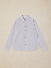 White Stuff Blue Libby Cotton Shirt - Image 4 of 5