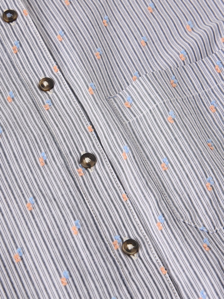 White Stuff Blue Libby Cotton Shirt - Image 5 of 5 White Stuff Blue Libby Cotton Shirt - Image 5 of 5