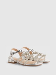 River Island Silver Diamonte Sandals - Image 2 of 5