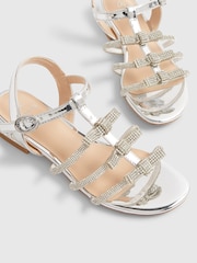 River Island Silver Diamonte Sandals - Image 5 of 5