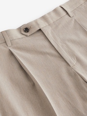 Neutral Relaxed Tapered Relaxed Fit Brushed Flannel Trousers - Image 7 of 9