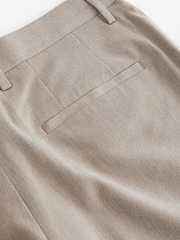 Neutral Relaxed Tapered Relaxed Fit Brushed Flannel Trousers - Image 8 of 9