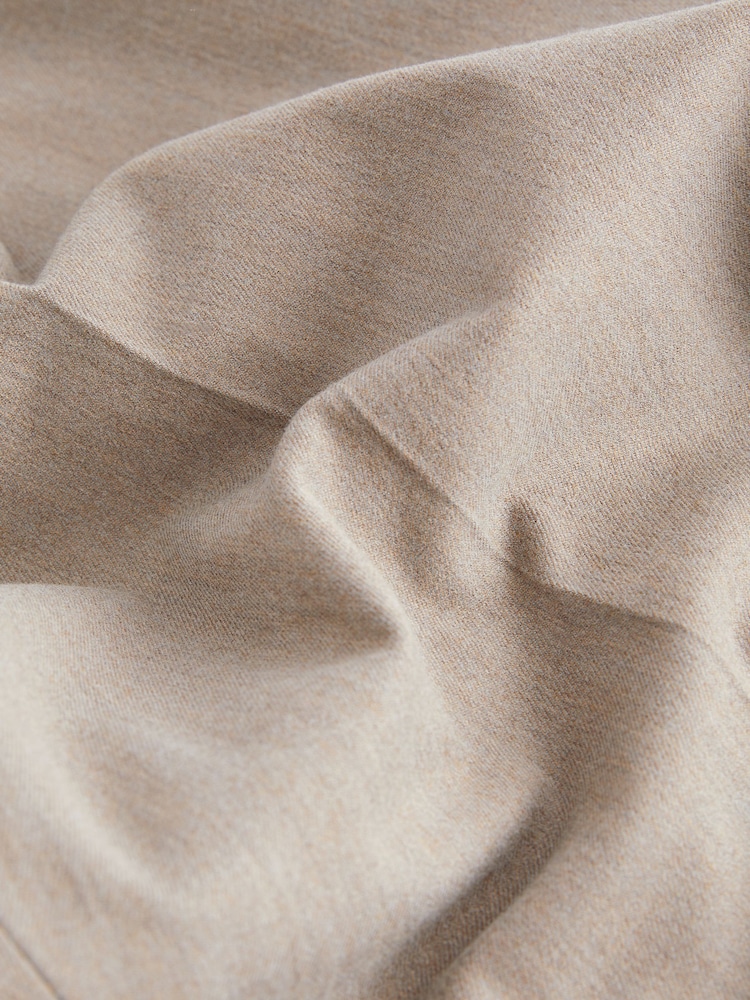 Neutral Relaxed Tapered Relaxed Fit Brushed Flannel Trousers - Image 9 of 9