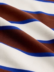 White Stuff Brown Kat Stripe Midweight T-Shirt - Image 6 of 6