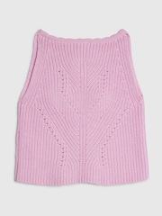 River Island Purple Diamonte Crochet Top - Image 2 of 4
