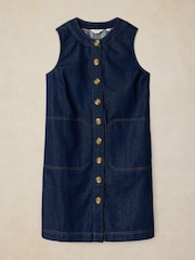 White Stuff Blue Millie Denim Shift Dress - Image 4 of 5