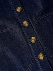White Stuff Blue Millie Denim Shift Dress - Image 5 of 5