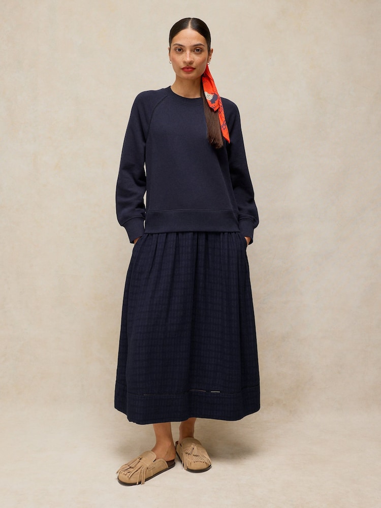 White Stuff Blue Carter Mix Sweat Dress - Image 1 of 5 White Stuff Blue Carter Mix Sweat Dress - Image 1 of 5