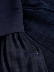 White Stuff Blue Carter Mix Sweat Dress - Image 5 of 5