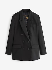 Schwarz - Blazer mit Paisleymuster-Futter - Bild 5 von 6
