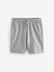Grey/Sage Green 100% Cotton Lightweight Joggers Shorts 2 Pack - Image 13 of 16