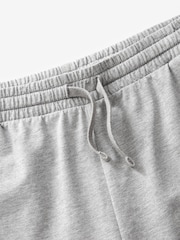 Grey/Sage Green 100% Cotton Lightweight Joggers Shorts 2 Pack - Image 14 of 16