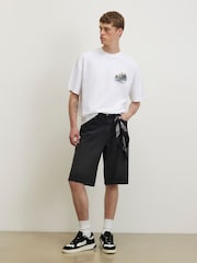 River Island White Oversized Los Angeles T-Shirt - Image 2 of 4