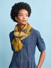 Seasalt Cornwall Blue Wightwick Denim Midi Dress - Image 3 of 6