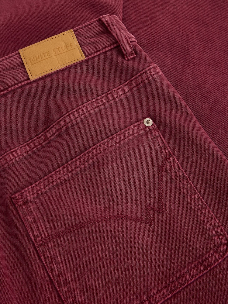 White Stuff Purple Tia Wide Leg Crop Jeans - Image 6 of 6
