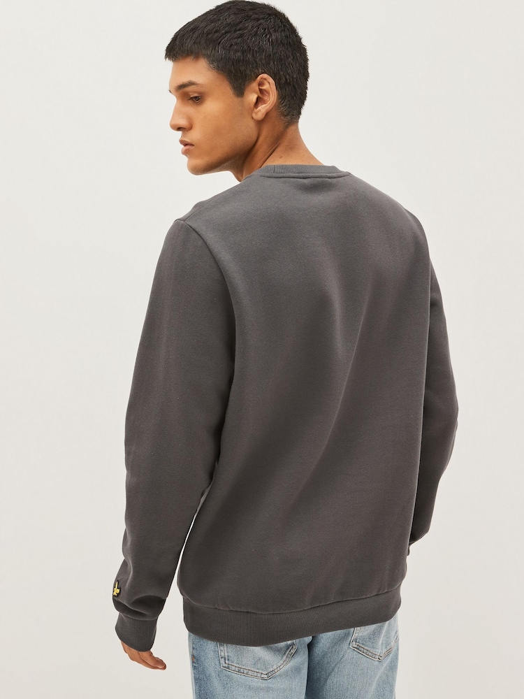 Lyle & Scott Grey Embroidered Sweatshirt - Image 2 of 4