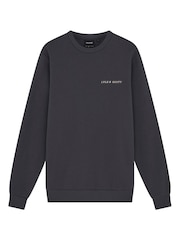 Lyle & Scott Grey Embroidered Sweatshirt - Image 4 of 4