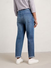 Seasalt Cornwall Blue Petite Trenow Cove Straight Leg Jeans - Image 2 of 5