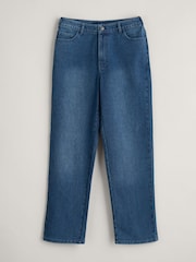 Seasalt Cornwall Blue Petite Trenow Cove Straight Leg Jeans - Image 4 of 5