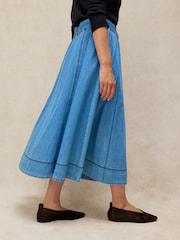 White Stuff Krystin Denim Midi Skirt - Εικόνα 2 του 6