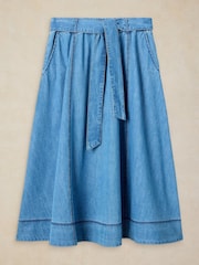White Stuff Krystin Denim Midi Skirt - Εικόνα 5 του 6