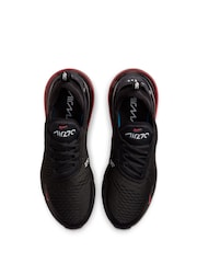 Nike Black/Red Air Max 270 Trainers - Image 7 of 10