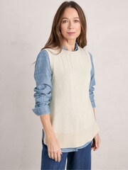 Seasalt Cornwall Natural Smallcombe Vest - Image 1 of 5