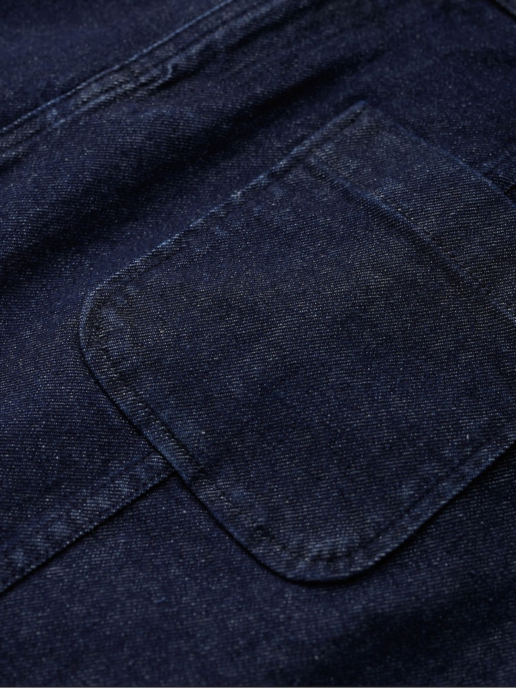 Seasalt Cornwall Blue 100% Cotton Rolling Sands Denim Skirt - Image 5 of 5