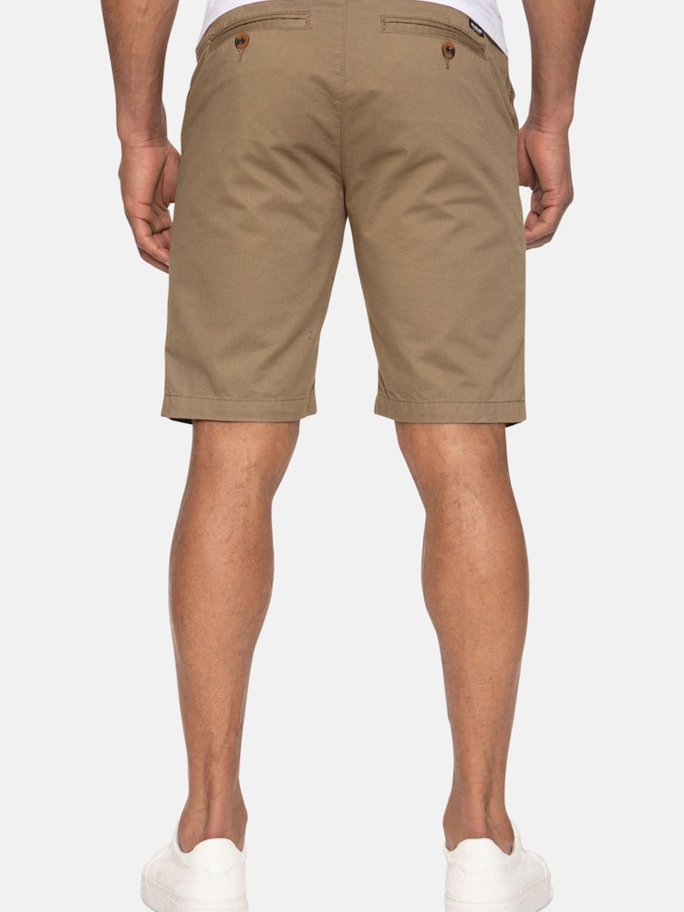 Threadbare Stone Regular Fit 100% Cotton Chino Shorts - Image 2 of 4