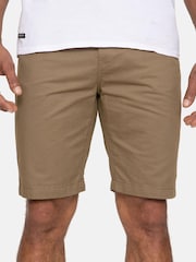 Threadbare Stone Regular Fit 100% Cotton Chino Shorts - Image 4 of 4