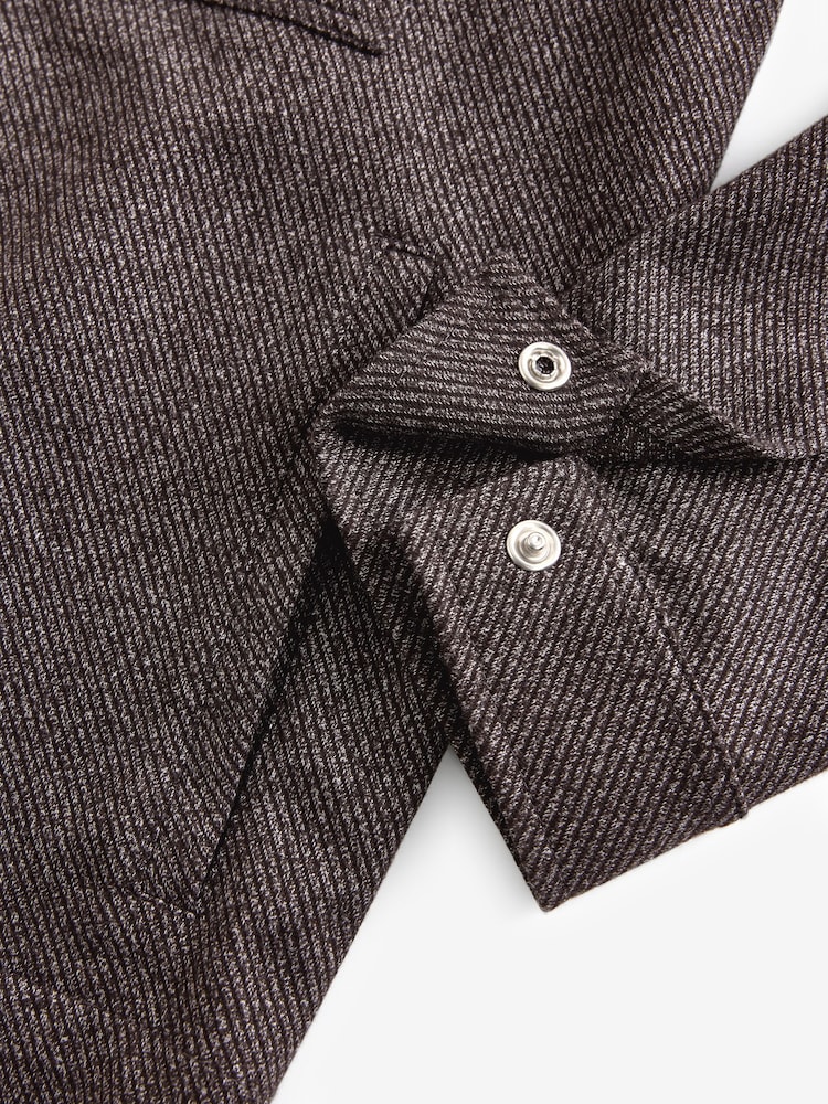 Brown EDIT Jersey Shacket - Image 11 of 11