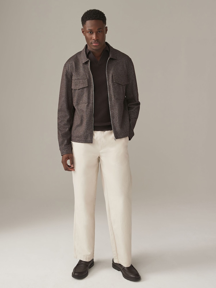 Brown EDIT Jersey Shacket - Image 2 of 11