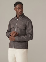 Brown EDIT Jersey Shacket - Image 3 of 11