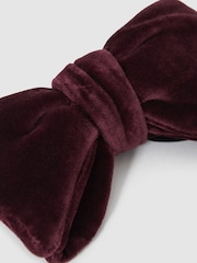 Reiss Bordeaux Hike Velvet Bow Tie - Image 4 of 4