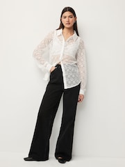 White Crochet Shirt - Image 2 of 8
