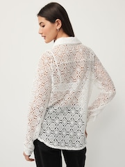 White Crochet Shirt - Image 3 of 8