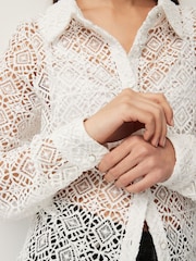 White Crochet Shirt - Image 6 of 8