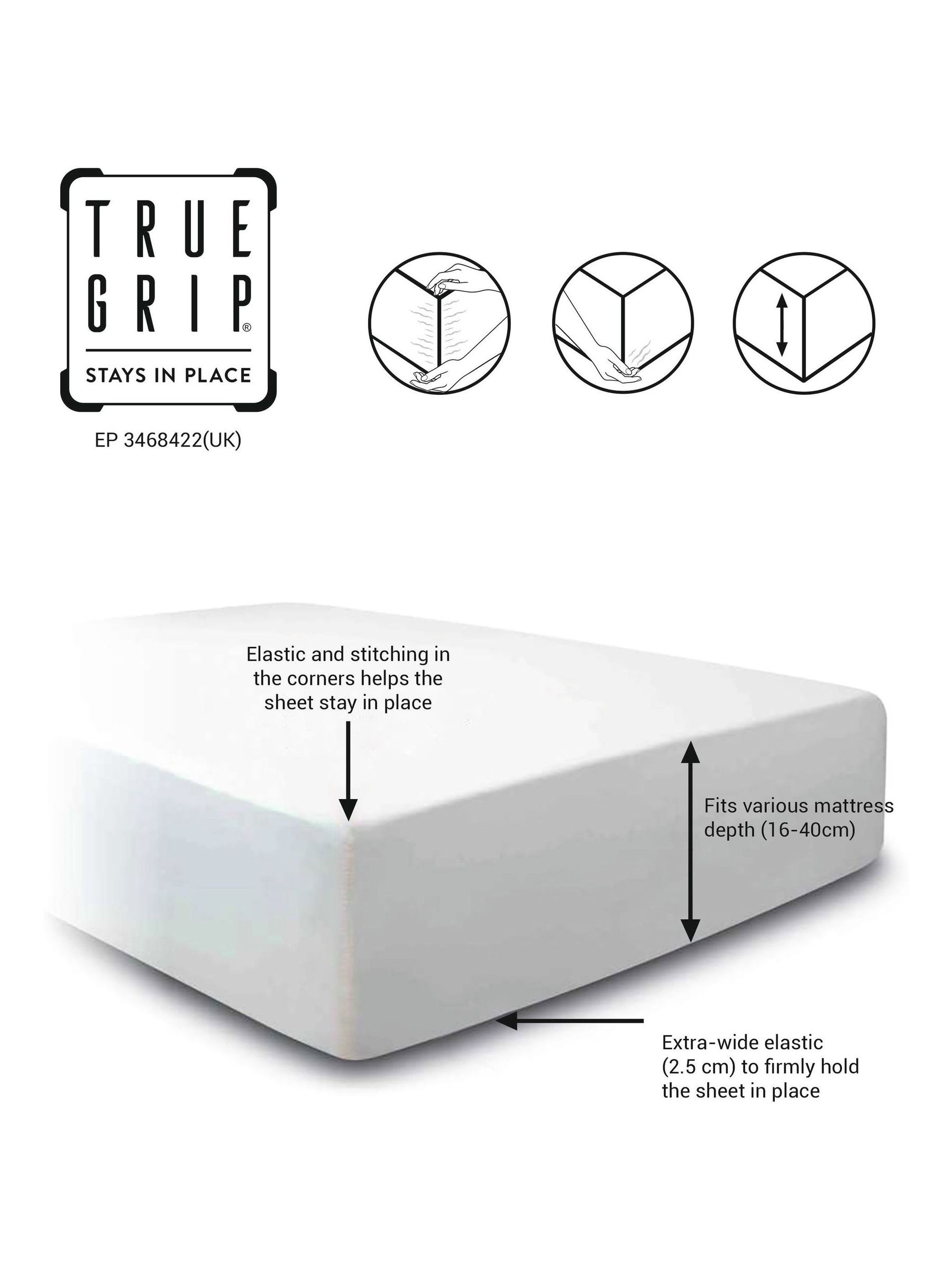 Buy White Collection Luxe 1000 Thread Count Sateen Extra Deep Fitted ...