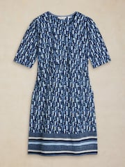 White Stuff Blue Olivia Jersey Dress - Image 4 of 5