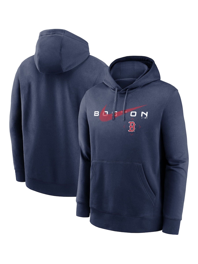 Nike Blue Boston Red Sox Swoosh Pullover Fleece Hoodie - Image 1 of 3