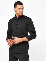 Armani Exchange Classic 100% Cotton Black Shirt - Image 1 of 4