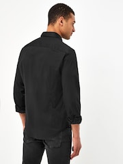 Armani Exchange Classic 100% Cotton Black Shirt - Image 2 of 4