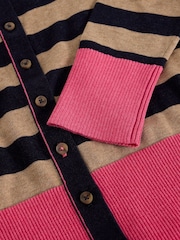 White Stuff Blue Lois Stripe Cardigan - Image 6 of 6
