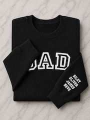 Personalised Dad Sweatshirt with Names on Sleeve by Loveabode - Image 3 of 4