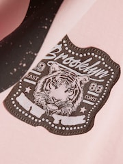 River Island Pink New York  T-Shirt - Image 3 of 4