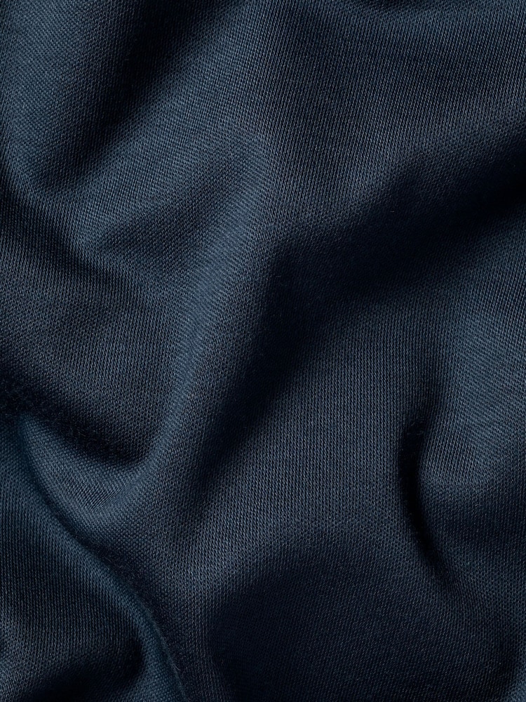 Charles Tyrwhitt Blue 100% Cotton Plain Short Sleeve Jersey Polo Shirt - Image 5 of 5