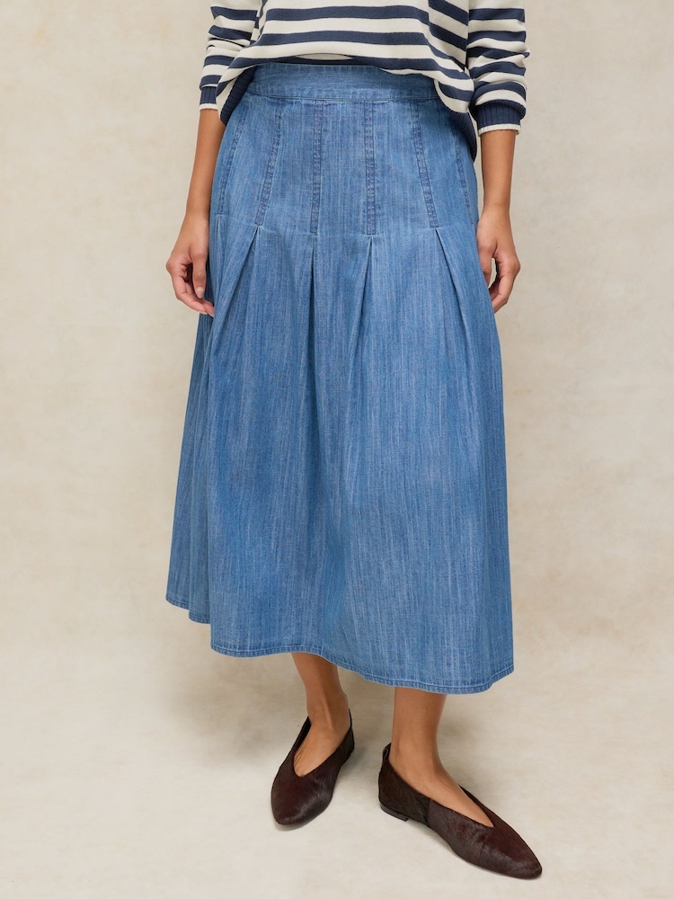 White Stuff Blue Marlowe Denim Skirt - Image 1 of 6