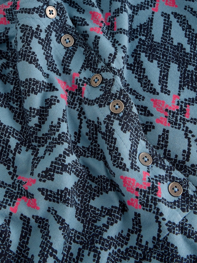 White Stuff Blue Reese Button Through Dress - Image 6 of 6 White Stuff Blue Reese Button Through Dress - Image 6 of 6